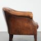 Sheepskin leather club chair with beautiful colours and comfortable seat