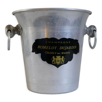 Romerot Dujardin vintage champagne bucket made in aluminium France