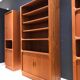 Teak wall system by Niels Bach for Dyrlund, 1970