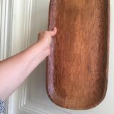 Wooden presentation dish coconut tree