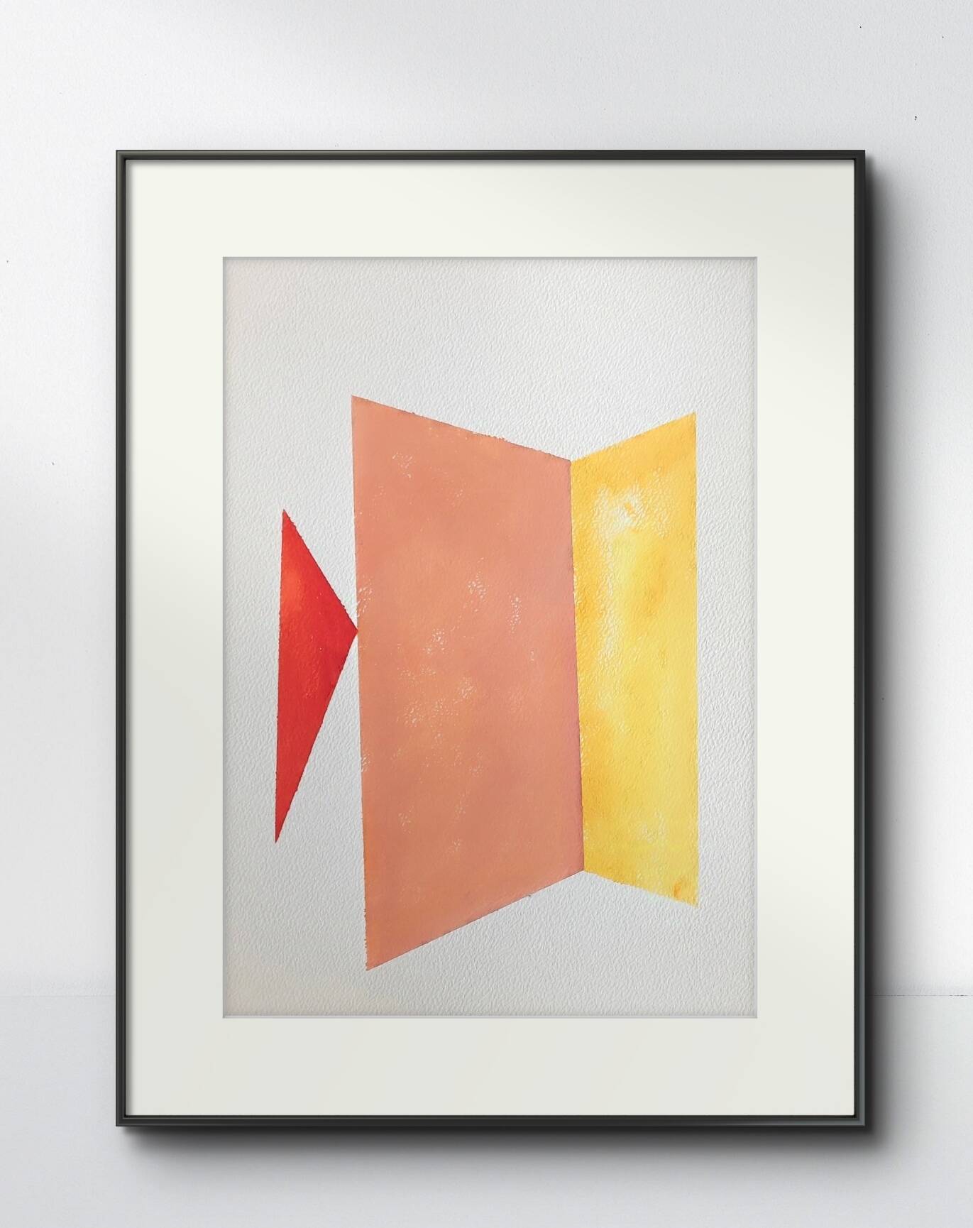 Minimalist geometric painting
