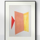 Minimalist geometric painting