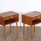 Pair of vintage Scandinavian teak bedside tables 1960