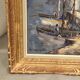 Oil on canvas entrance of the port christophe charpides