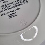 Gustavsberg Christmas plate "Jultallrik 9" 1979, design by Sven Jonson, limited edition, 20 cm