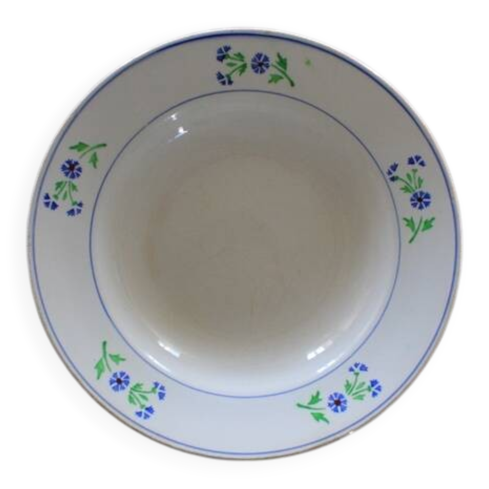 Deep plate KG Lunéville bluebell model