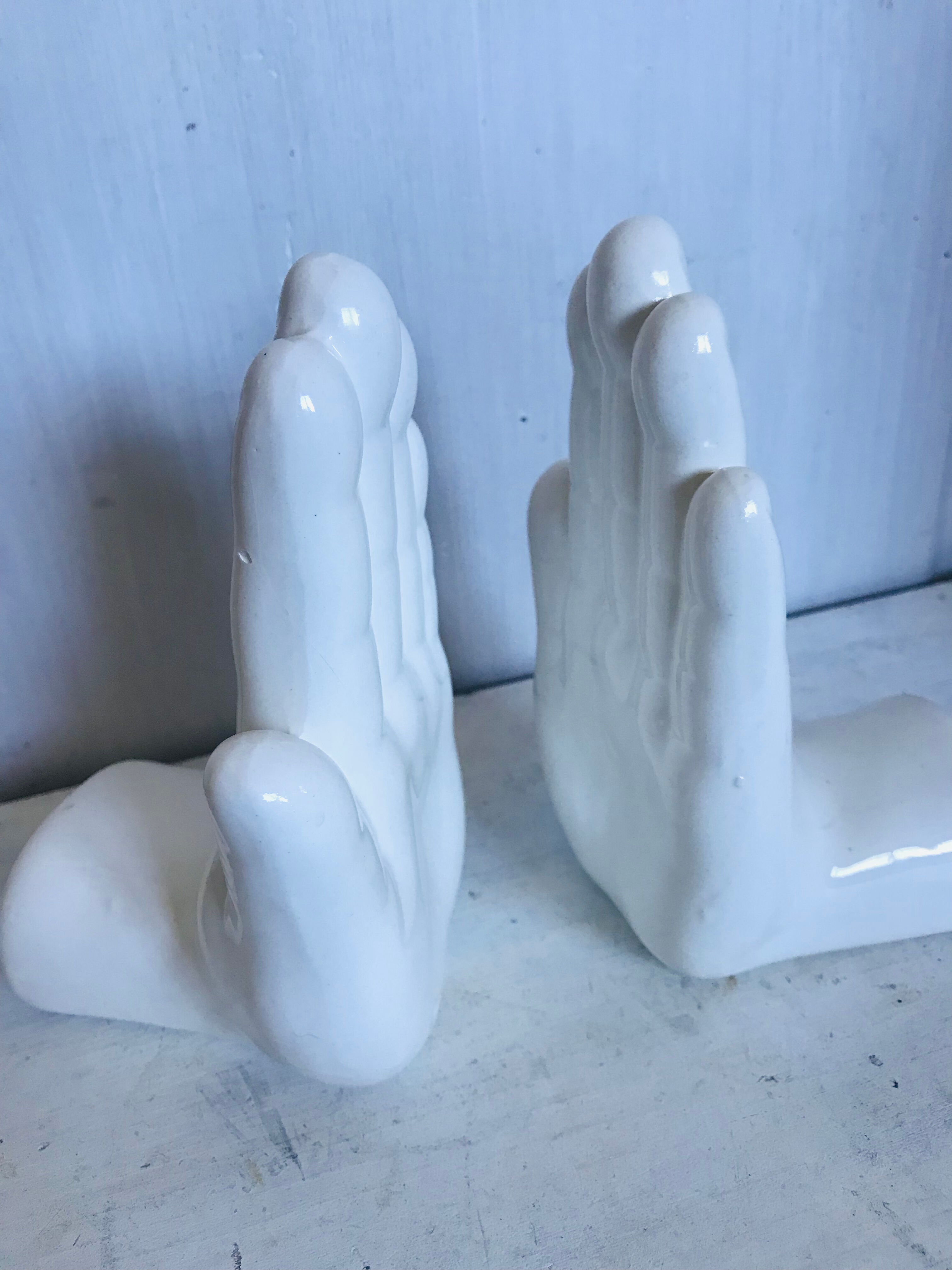 Pair of vintage book clamts