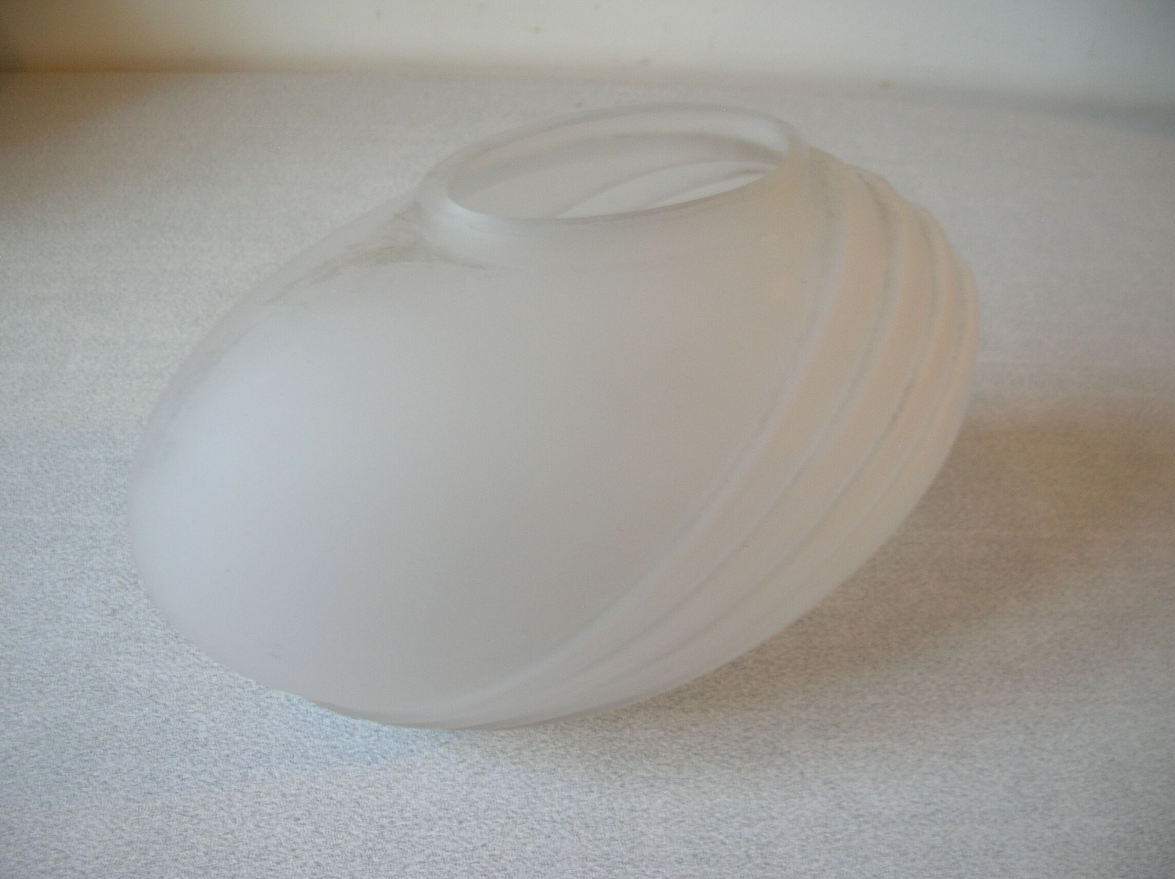 Old glass vase Art Deco style 22 cm deco desk living room