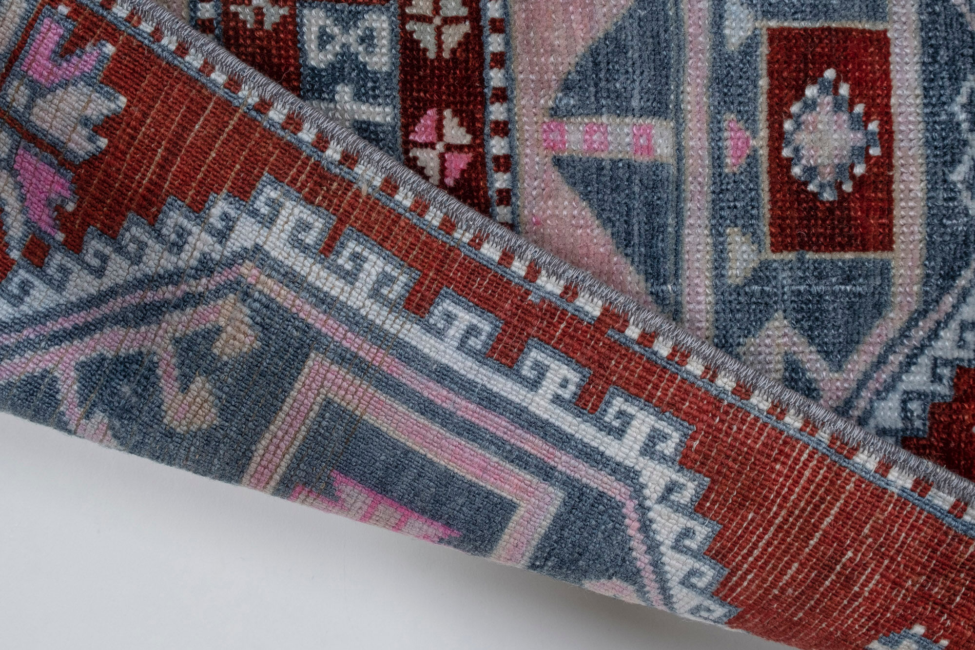 Vintage turkish oushak rug runner 71 x 247 cm