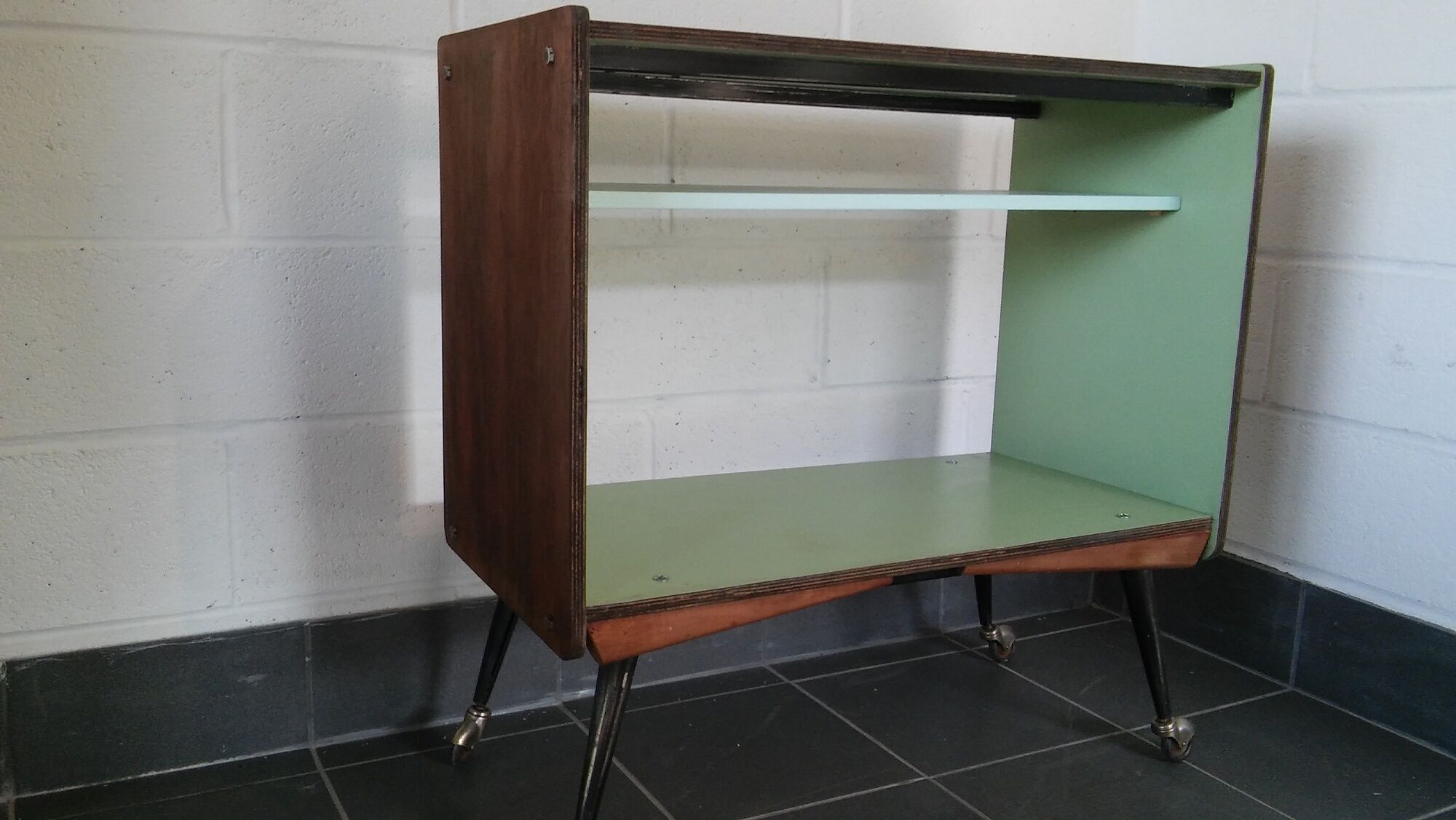 Console on wheels vintage 60s