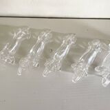 Porte couteaux teckels transparents