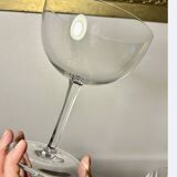 2 tasting champagne glasses Baccarat