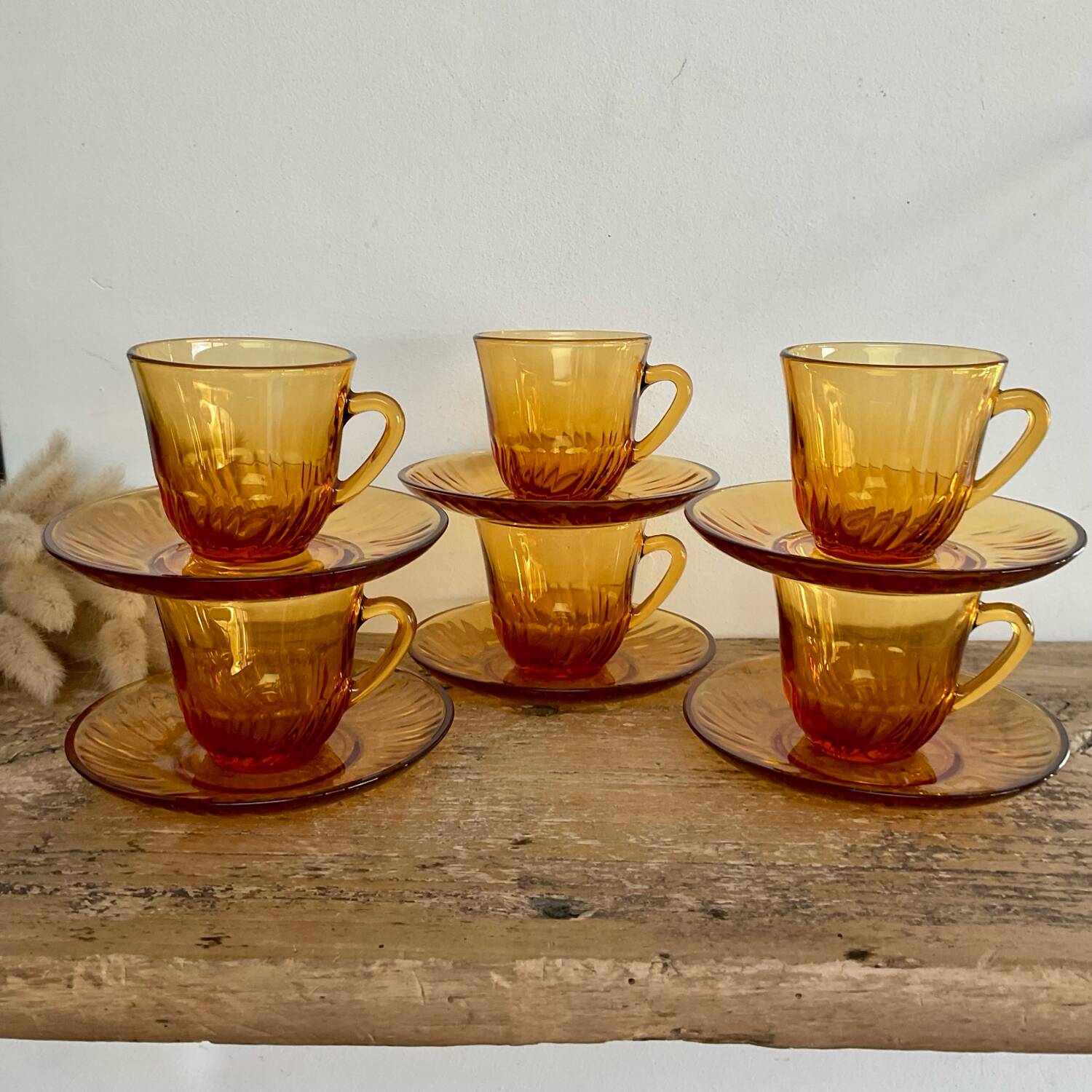6 espresso cups vereco france