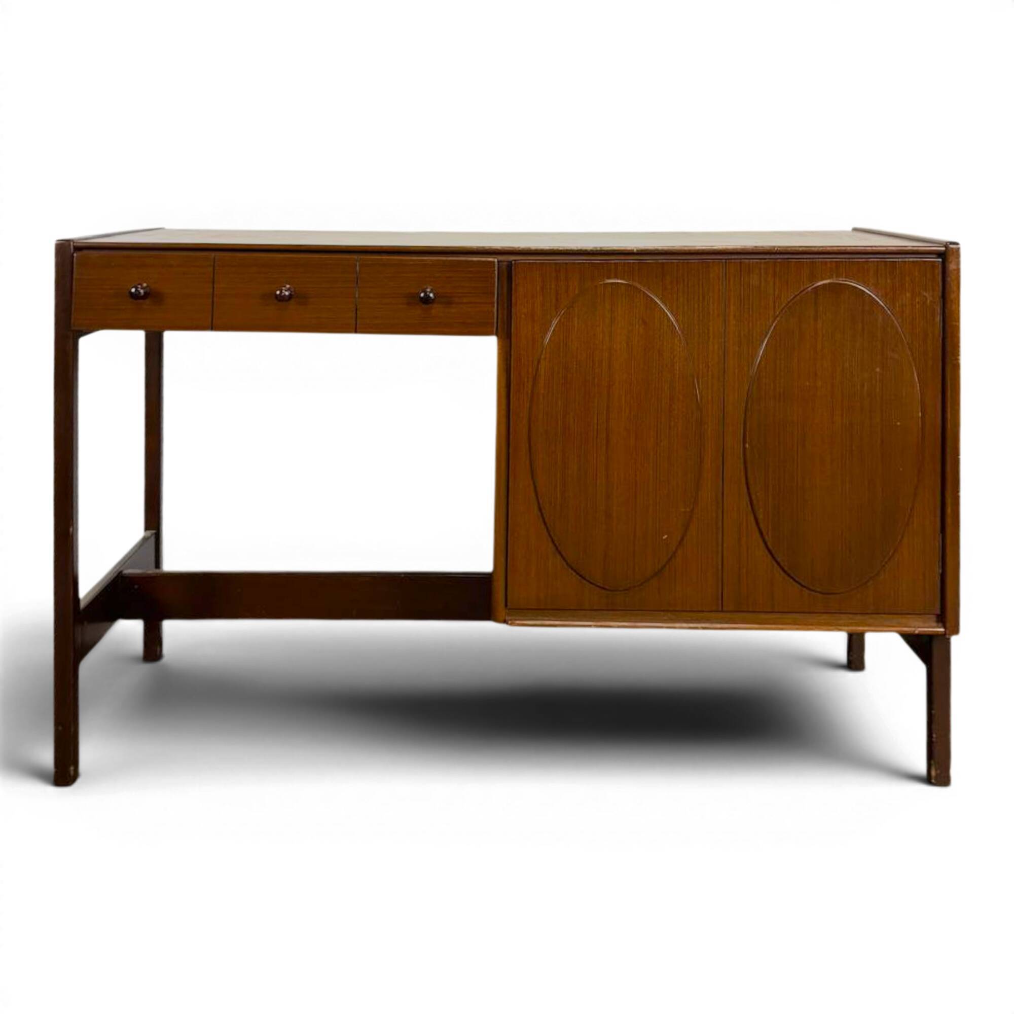 Mahogany desk by Jacques Auville
