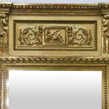 Piedmontese trumeau carved and gilded wood late 18th century