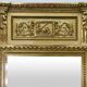 Piedmontese trumeau carved and gilded wood late 18th century