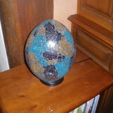 Mosaic egg lamp