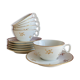 Coffee cups in porcelain of Chartres