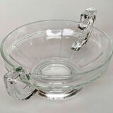 Glass fruit bowl, Val Saint Lambert style