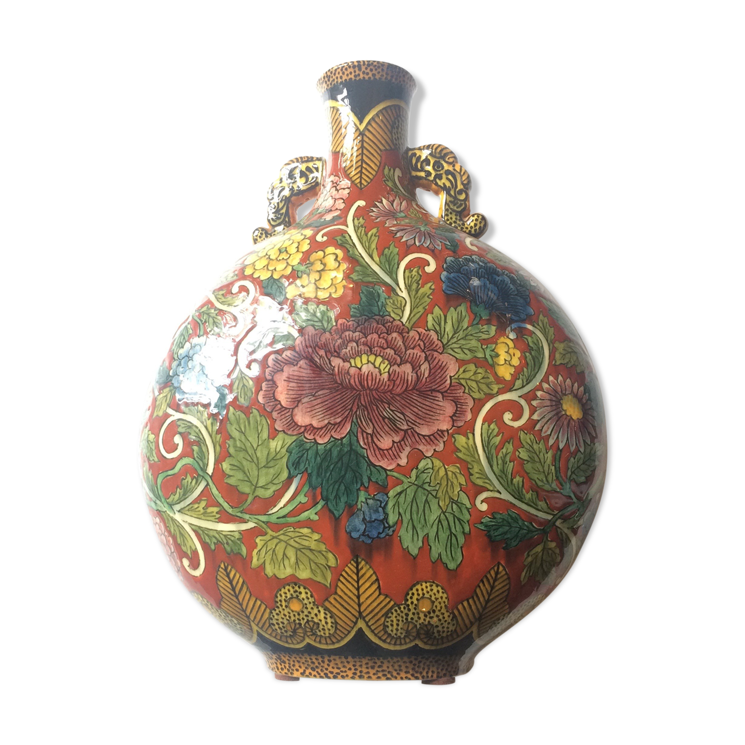 Sèvres ceramic gourd vase