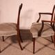 set of 6 chairs and two armchairs in mahogany from the 19th century