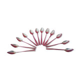 Set of 12 silver teaspoons.