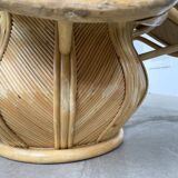 Vivai del sud “flower” rattan coffee table
