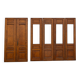 6 solid oak partition doors, 277cm in height (exceptional model)