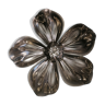 Chrome ashtray in flower shape with 5 removable petals