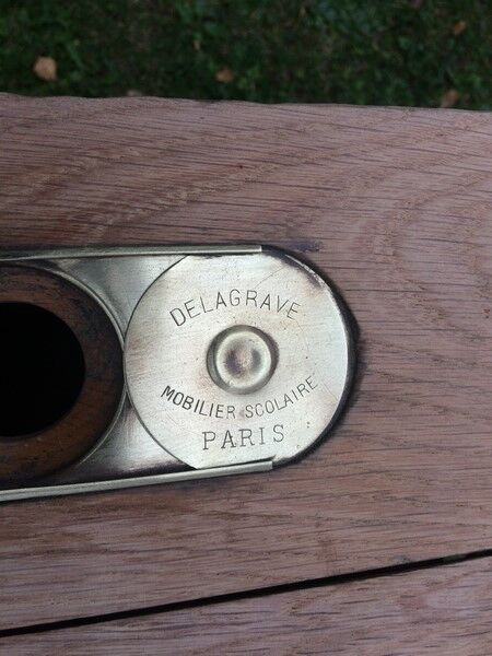 Pupitre d'école double Delagrange Paris
