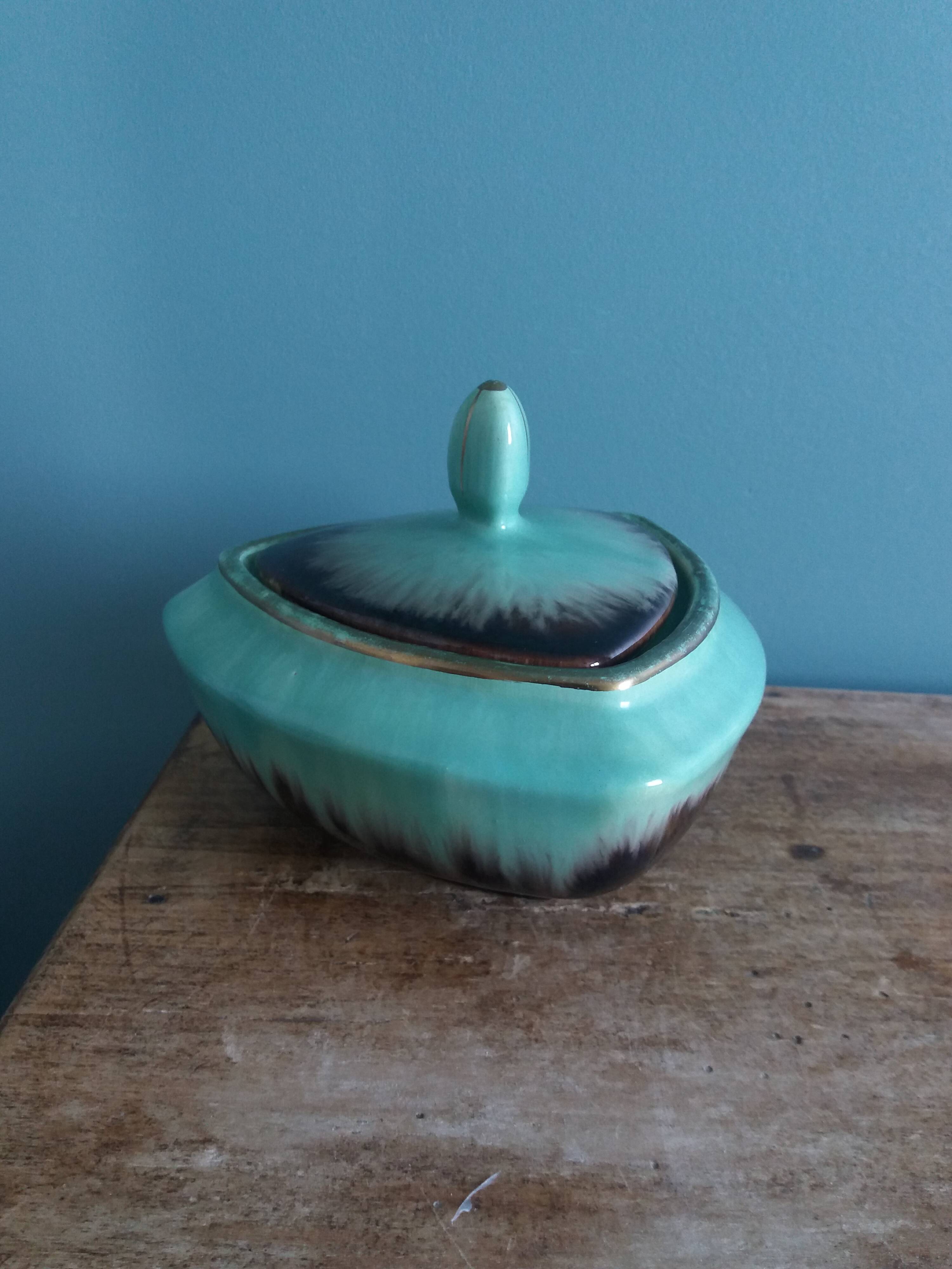 Ceramic sugar bowl/candy dish marked Germany