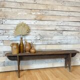 Old bench in raw wood