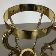 Hollywood Regency solid brass umbrella stand, Italy, 1970s