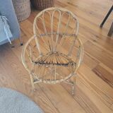 Fauteuil rotin enfant