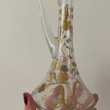 Small old enameled carafe / soliflore