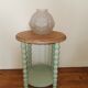 Vintage pedestal table solid wood