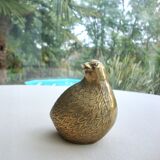 Old brass quail