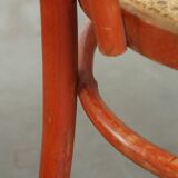 Super charming set of 2 red vintage Thonet design bistro chairs