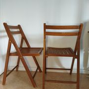 Pair of vintage folding chairs