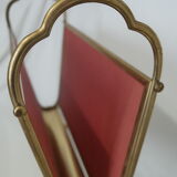 Italian brass magazine rack