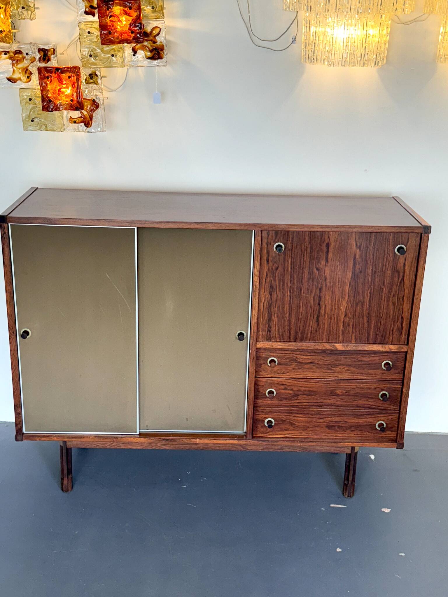 George Coslin, Italian wood Sideboard from 50s.