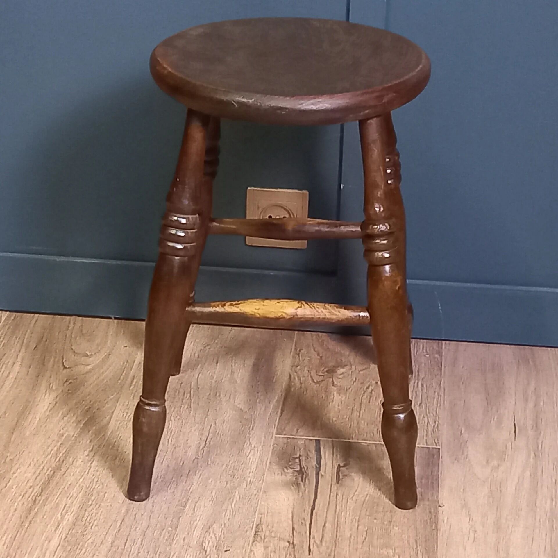 Antique Windsor (pub) stool