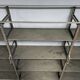 Industrial Iron Library Wall Shelving Cabinet