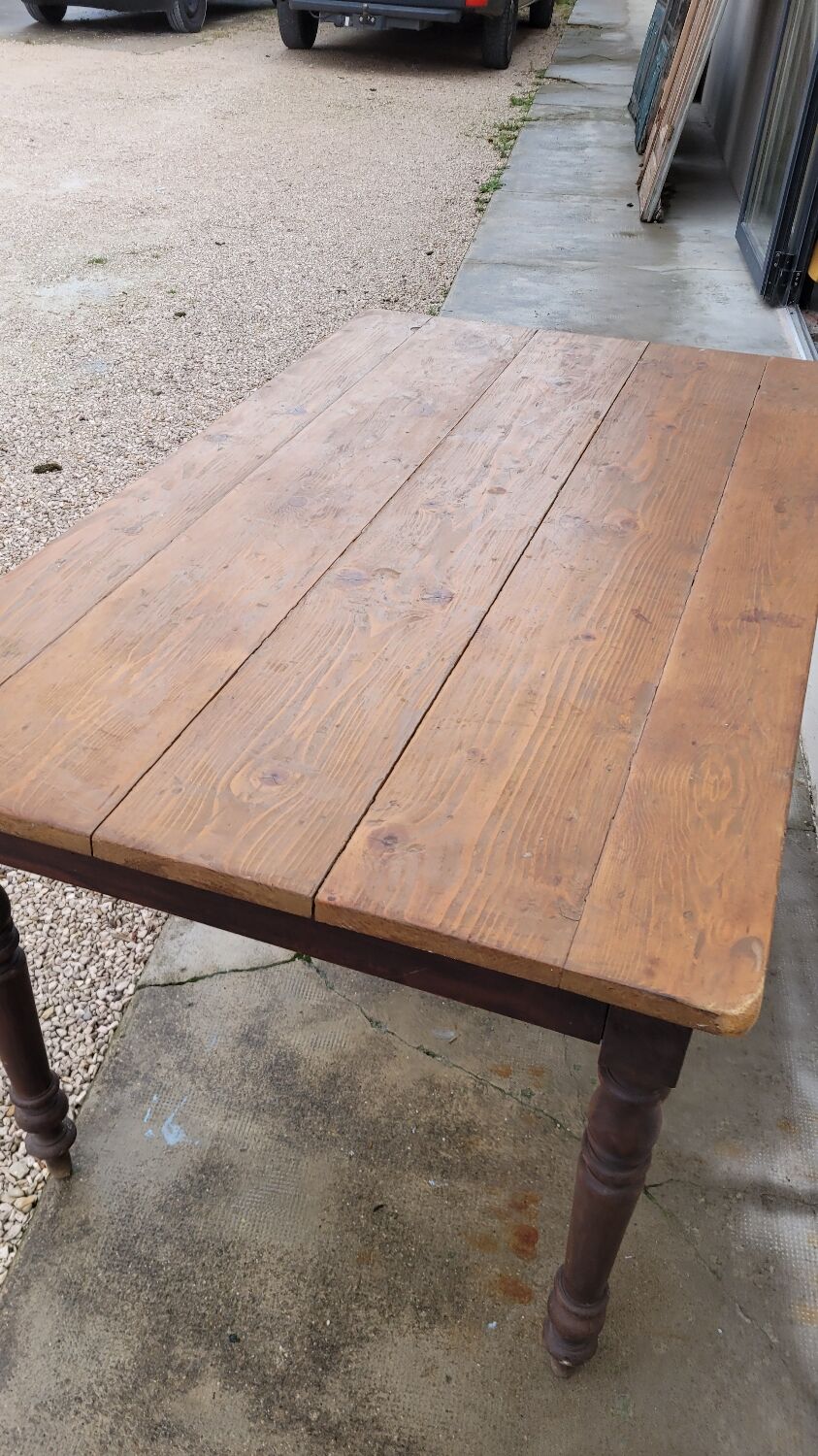 Antique Louis Philippe style farmhouse bistro table