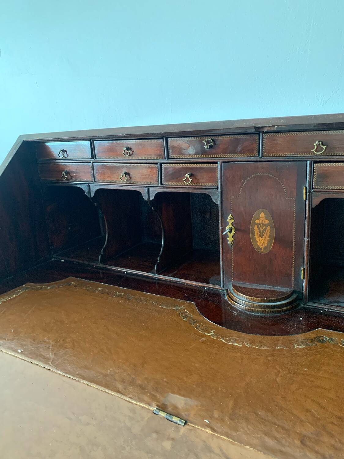 Old English Slope Desk 19th Century