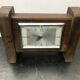 Bayard table pendule clock 8 days wood - vintage chromé metal
