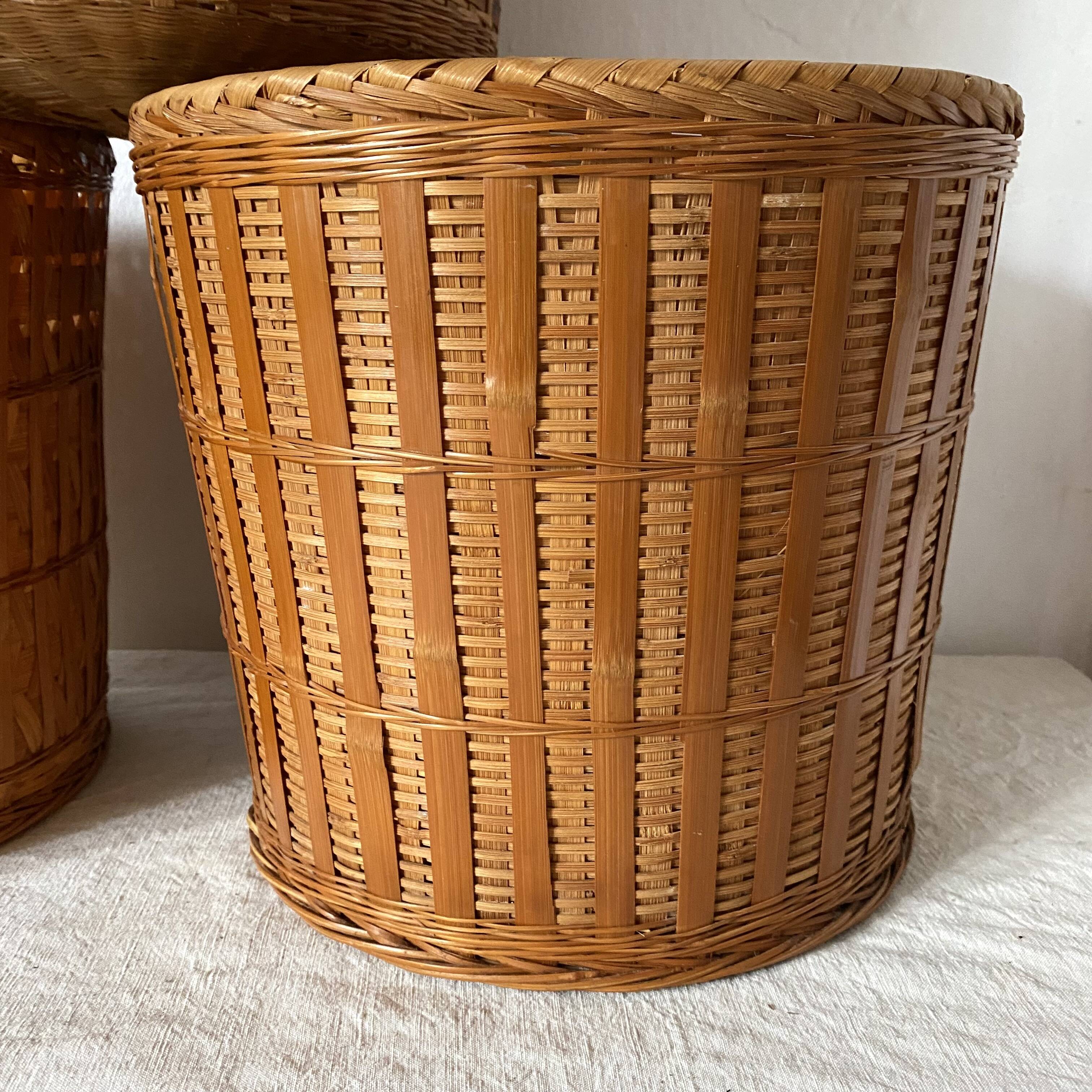 Bamboo pot holders, large size, set of 3