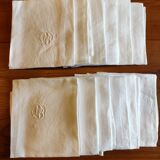 12 napkins Monogram DB