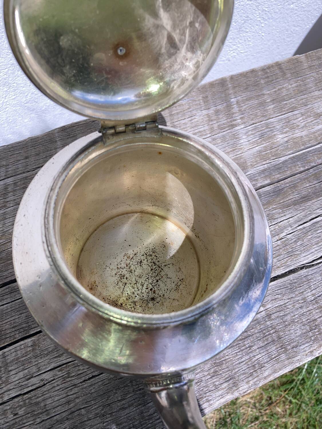 Christofle silver metal teapot