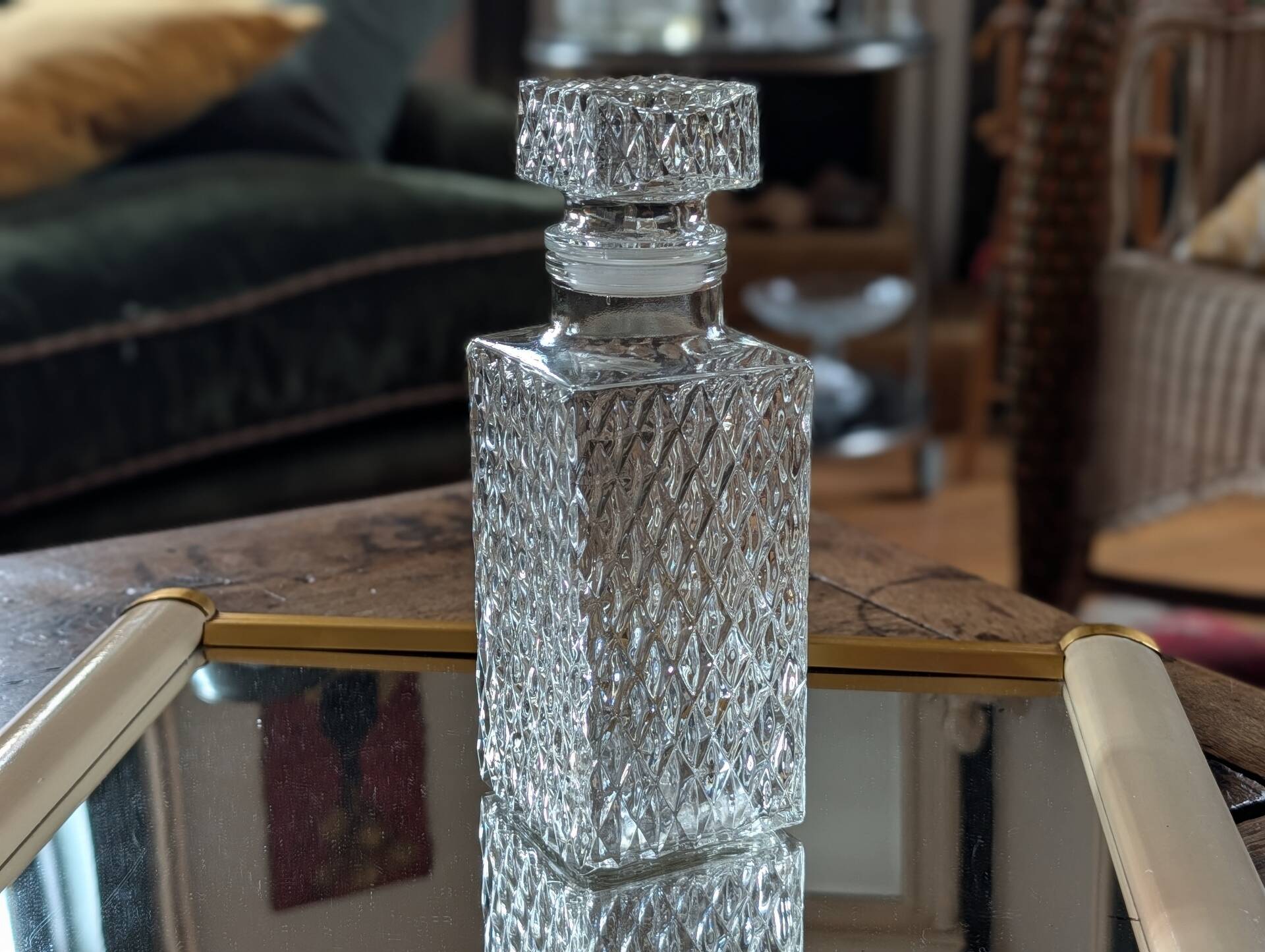 Vintage carafe 60/70 – geometric glass